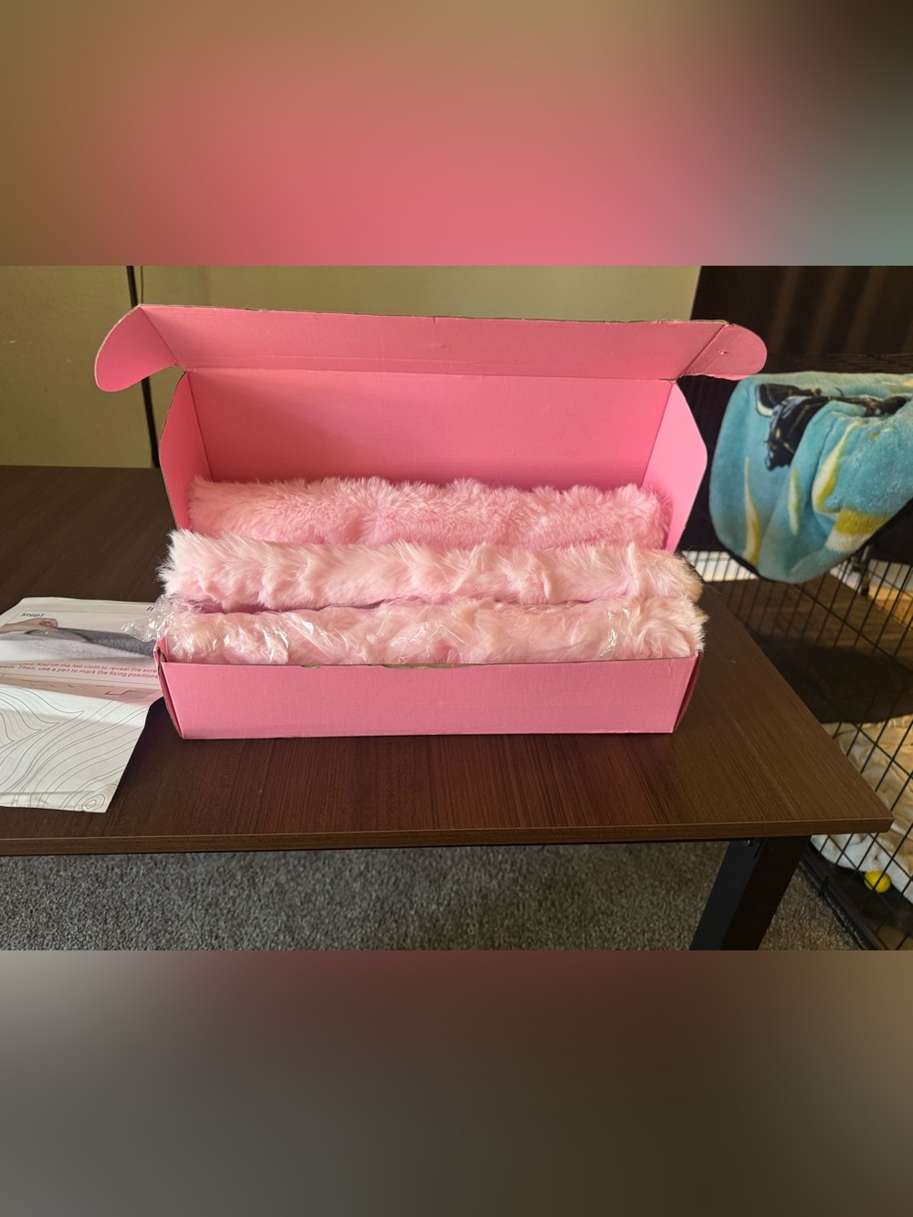 Plush Pink Faux Fur Shelves